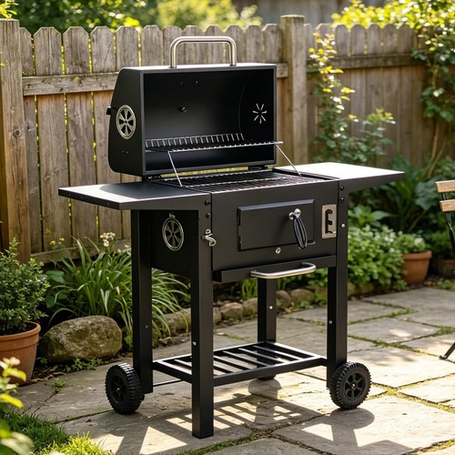 Large portable charcoal bbq - large,