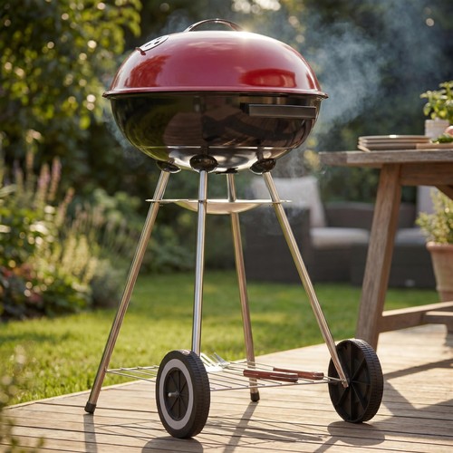 Portable round kettle bbq - portable,