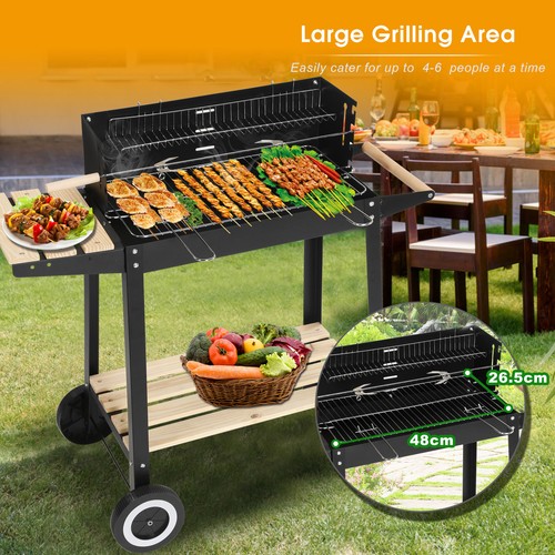 Charcoal grill rectangular bbq - grill,